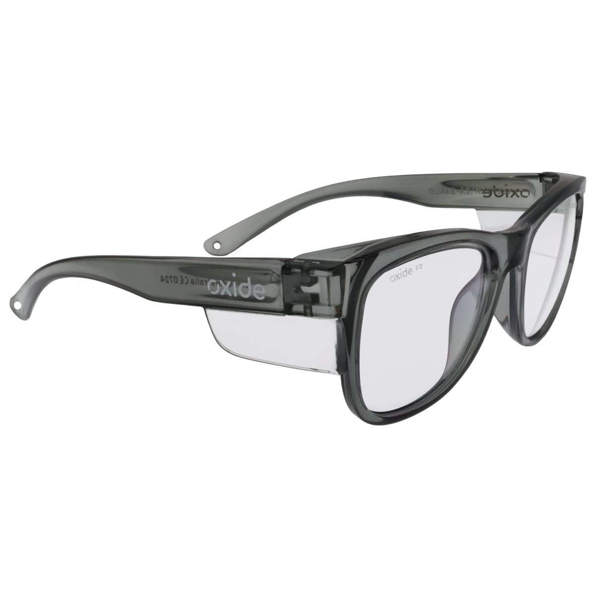 Oxide Quake Grey - Clear - Blue Star Eyewear