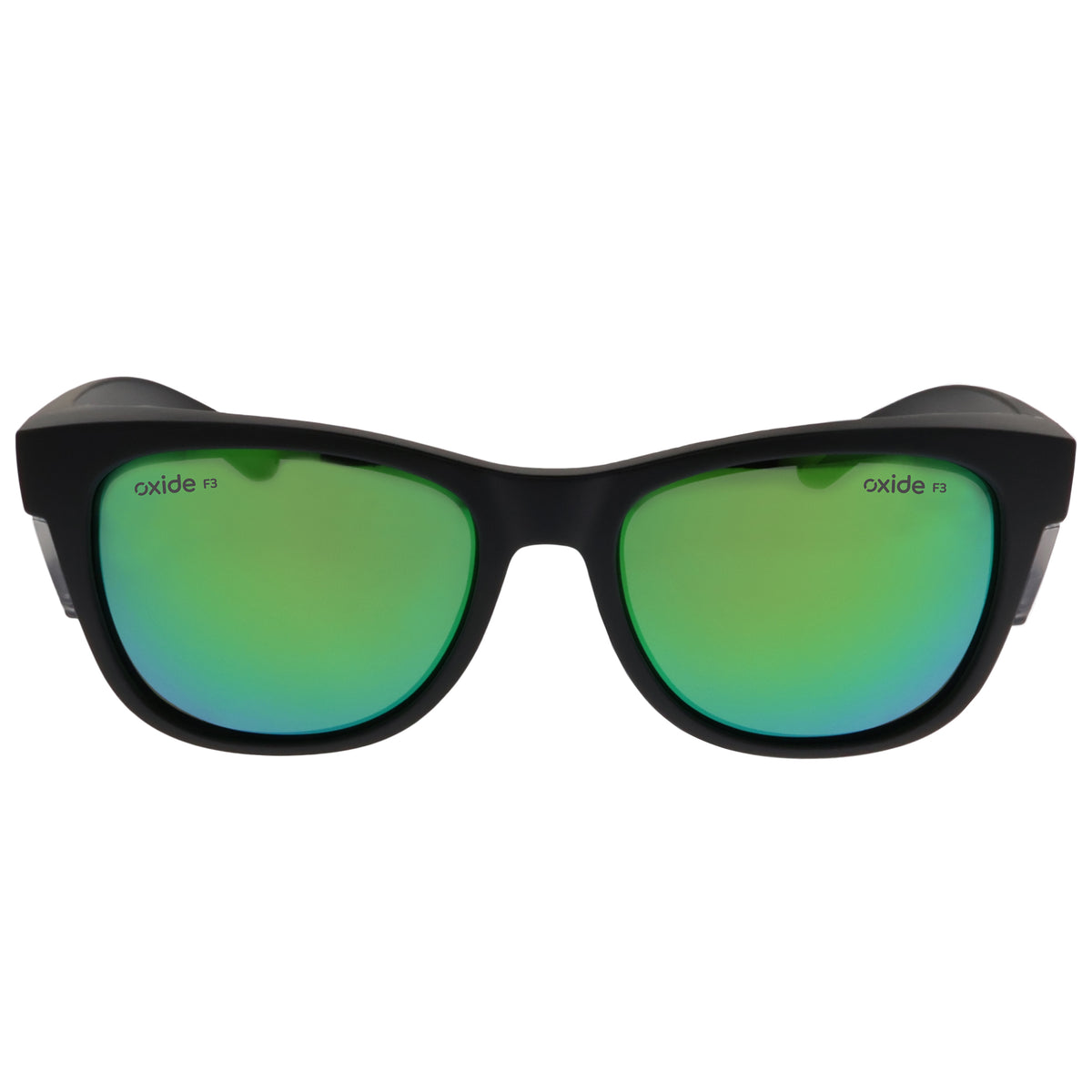 Oxide Quake Matt Black - Green Mirror