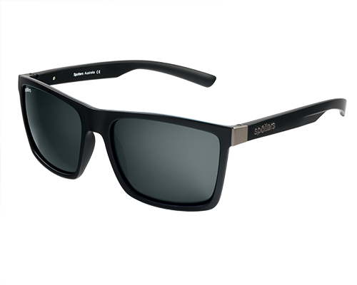 Spotters Riot Matt Black Carbon - Blue Star Eyewear
