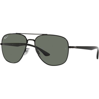 Ray-Ban 0RB3683 002/58 56 Black/ Green - Blue Star Eyewear