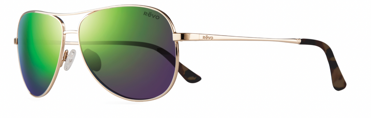 Revo Relay Petite Gold Evergreen - Blue Star Eyewear