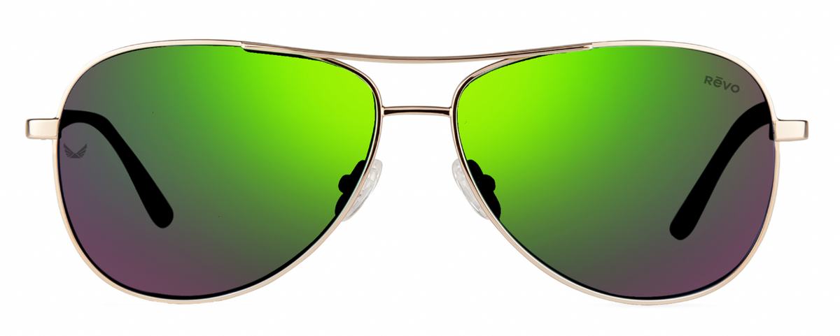 Revo Relay Petite Gold Evergreen - Blue Star Eyewear