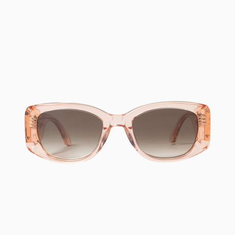 Valley - SID - Crystal Pink w. Rose Gold Metal Trim / Brown Gradient Lens - Blue Star Eyewear