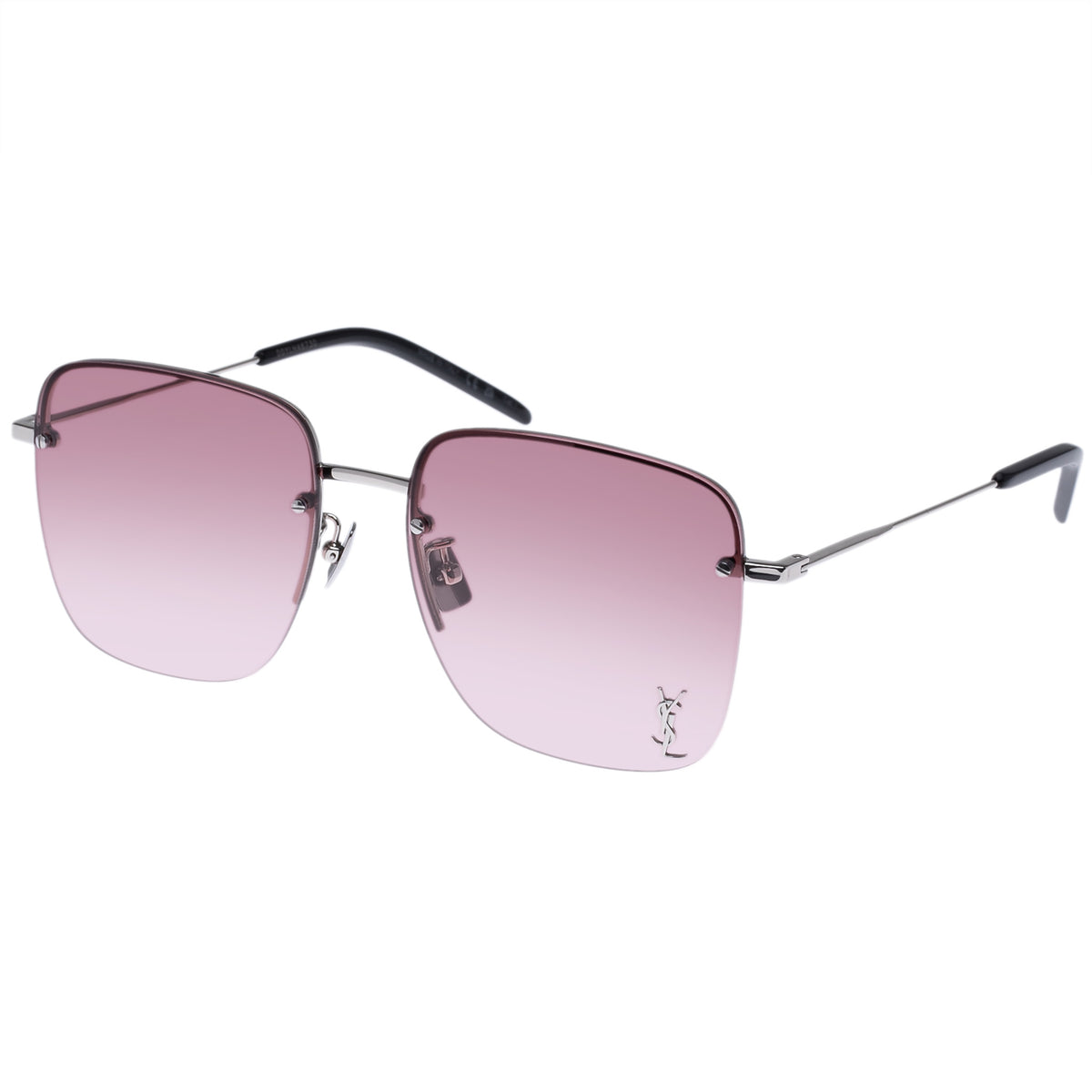 Saint Laurent SL312 M011 58 SILVER/ RED