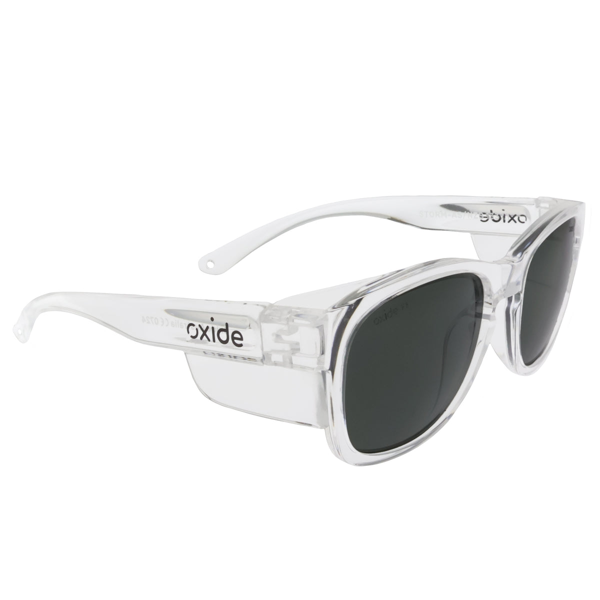 Oxide Storm Clear - Grey - Blue Star Eyewear