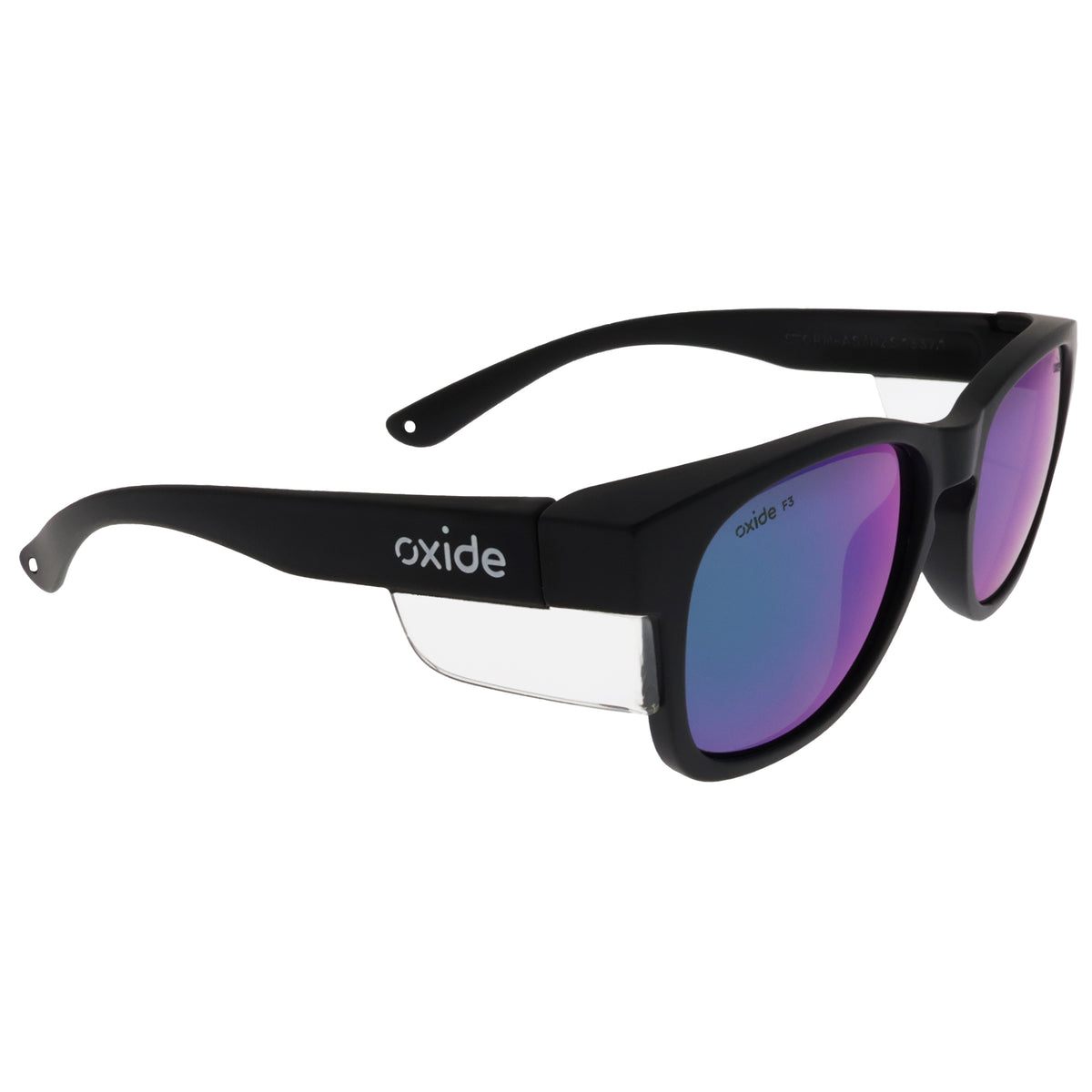 Oxide Storm Matt Black - Green Mirror - Blue Star Eyewear