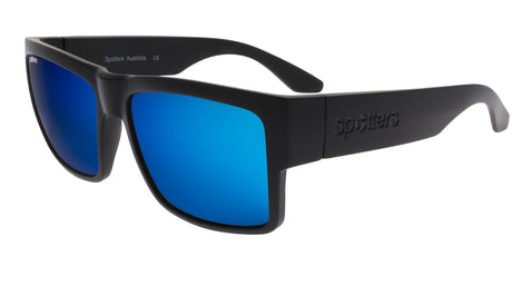 Spotters Striker Matt Black Ice - Blue Star Eyewear