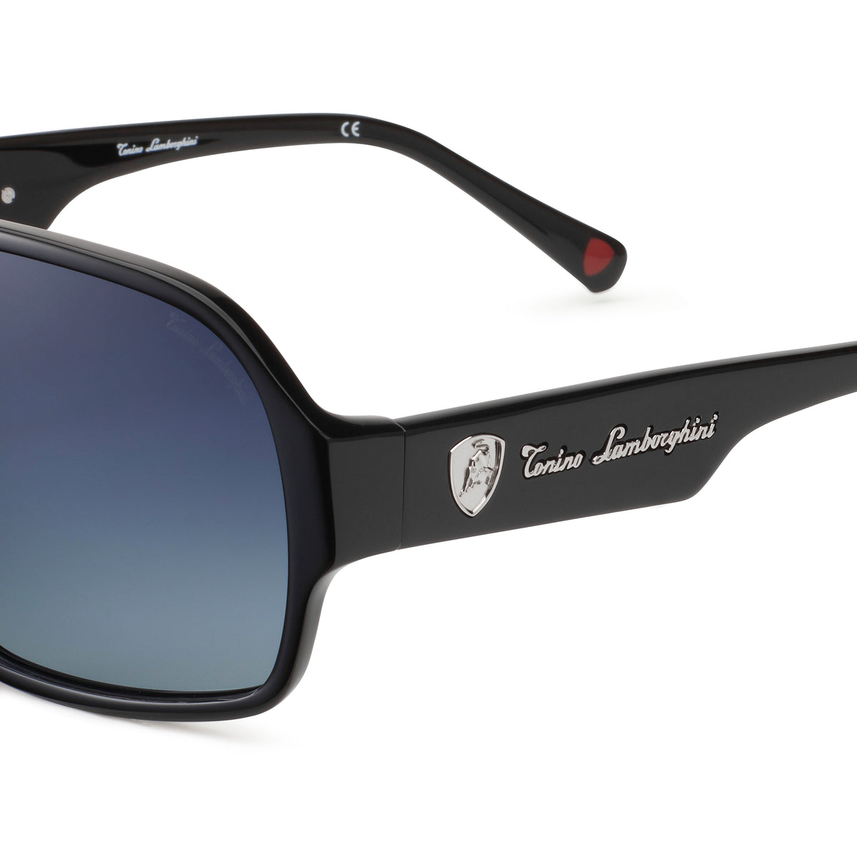 Tonino Lamborghini FULL RIM BLACK ACETATE, SHADED BLUE LEN 9004109