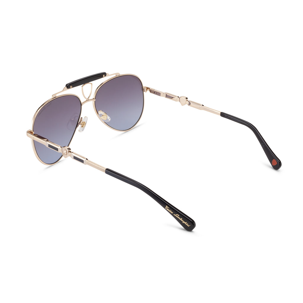 Tonino Lamborghini Gold  Stainless Steel, Gradient Lens