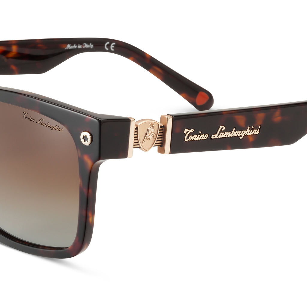 Tonino Lamborghini Havana Acetate, Gradient Brown Lens