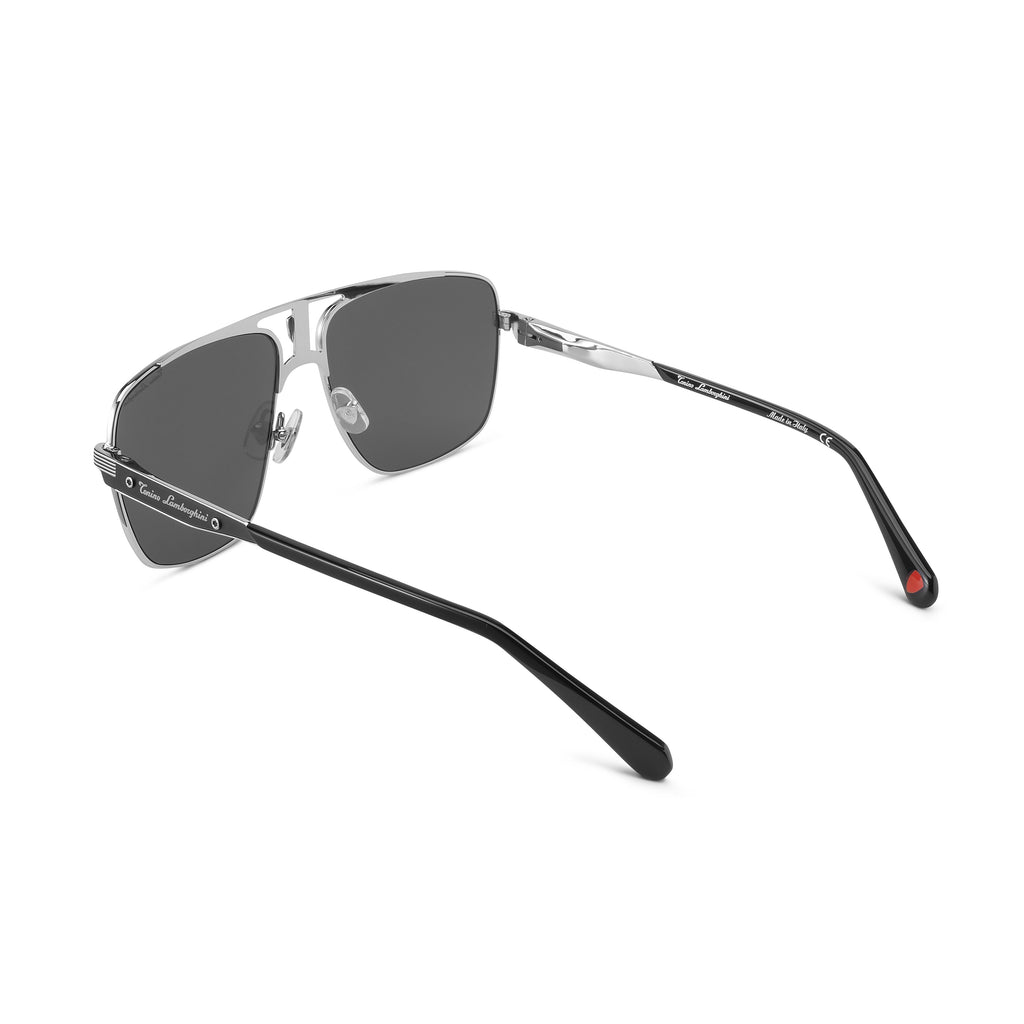 Tonino Lamborghini Silver Stainless Steel Grey Lens