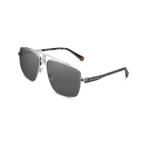 Tonino Lamborghini Silver Stainless Steel Grey Lens