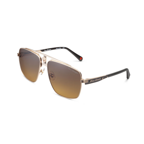 Tonino Lamborghini Gold Stainless Steel Gradient Lens