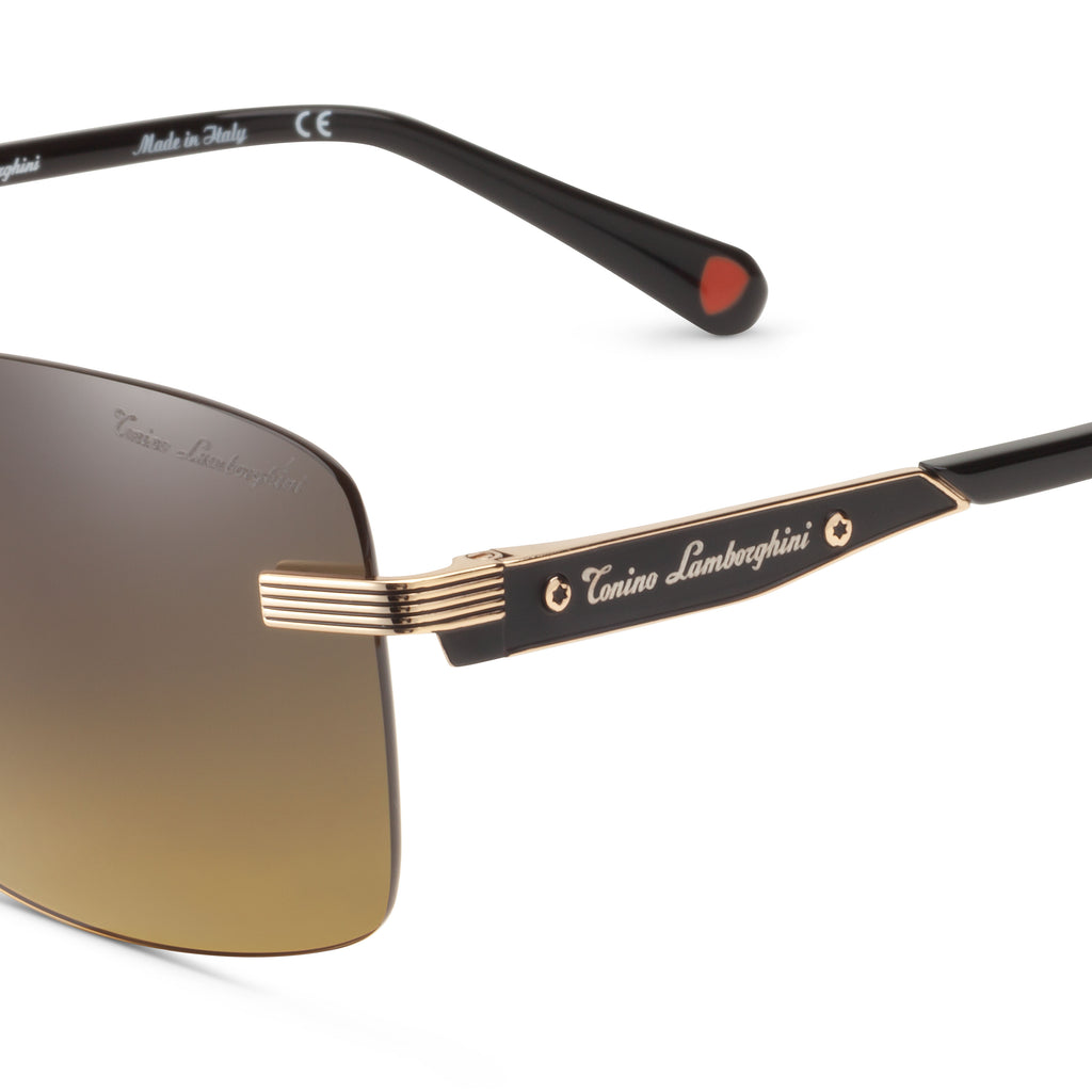 Tonino Lamborghini Rimless Gold Stainless Steel Gradient B