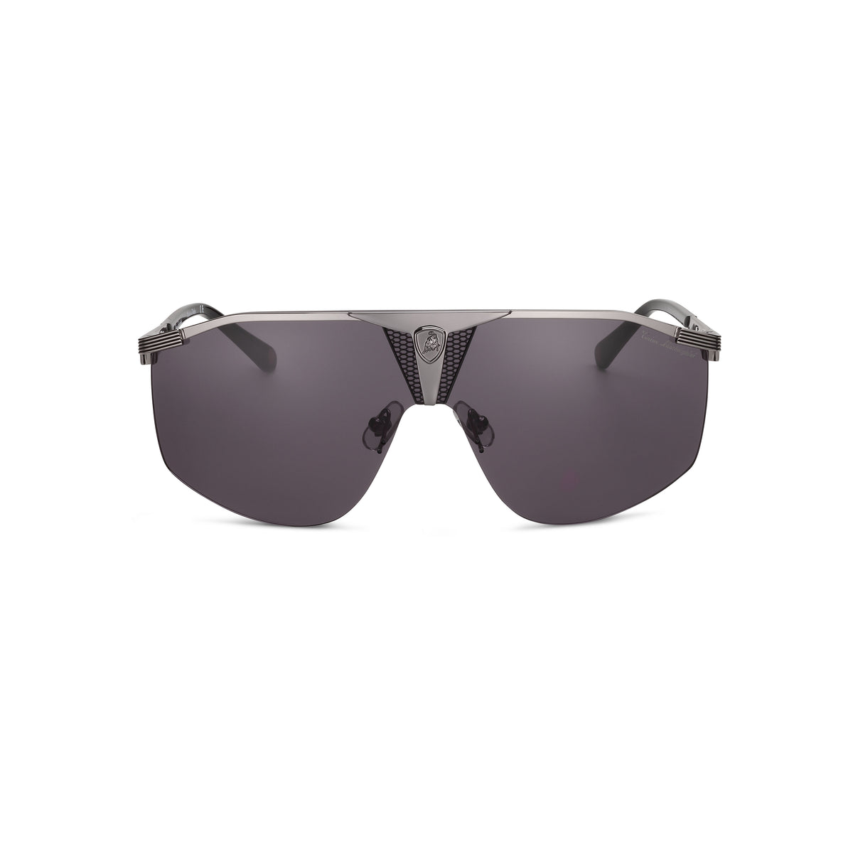 Tonino Lamborghini Gun Stainless  Steel Mask , Grey Lenses