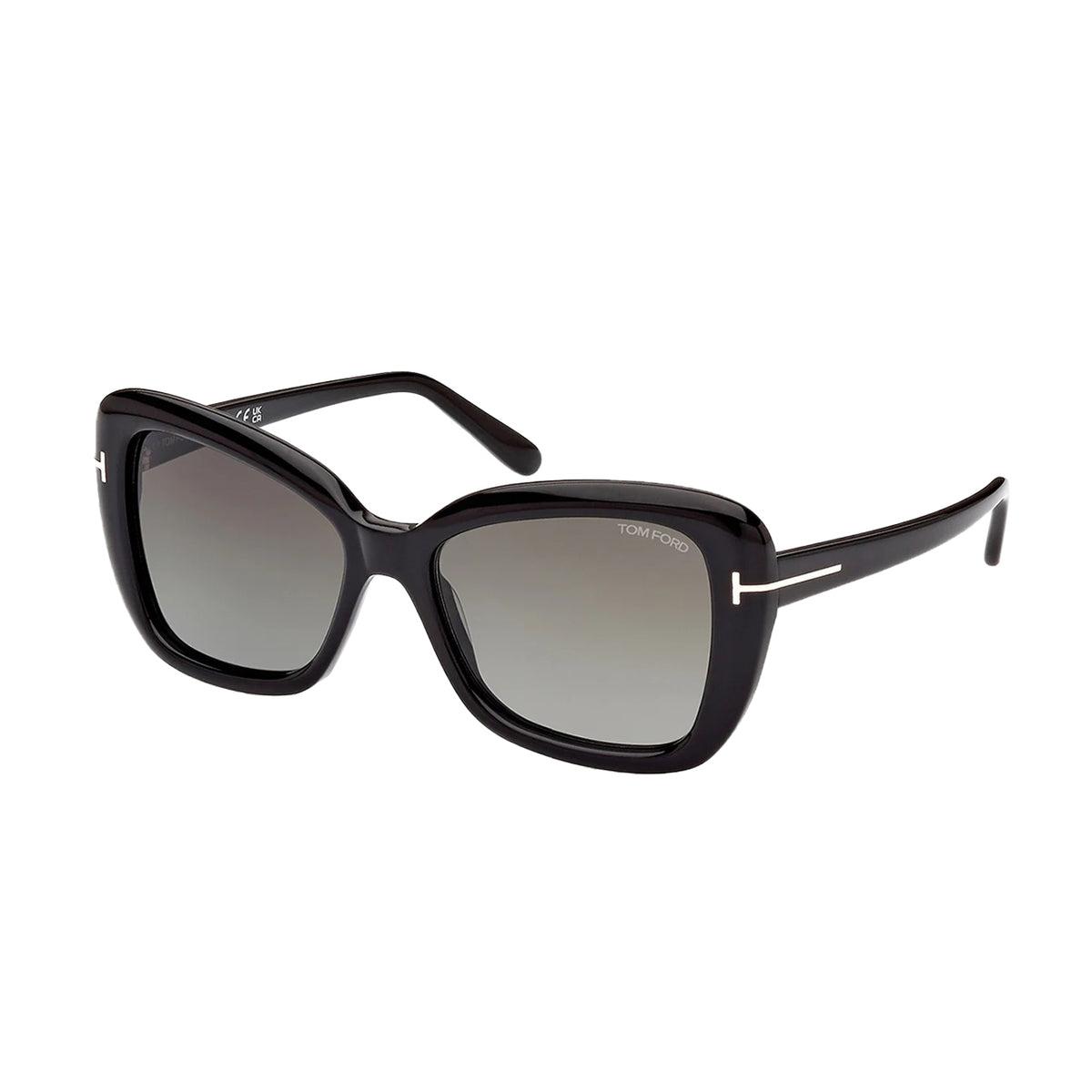 Tom Ford FT1008 Shiny Black / Gradient Smoke - Blue Star Eyewear