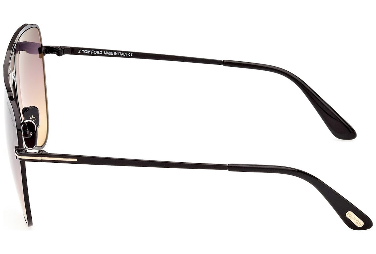 Tom Ford FT0935 Shiny Black  / Gradient Smoke - Blue Star Eyewear