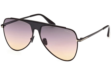 Tom Ford FT0935 Shiny Black  / Gradient Smoke - Blue Star Eyewear