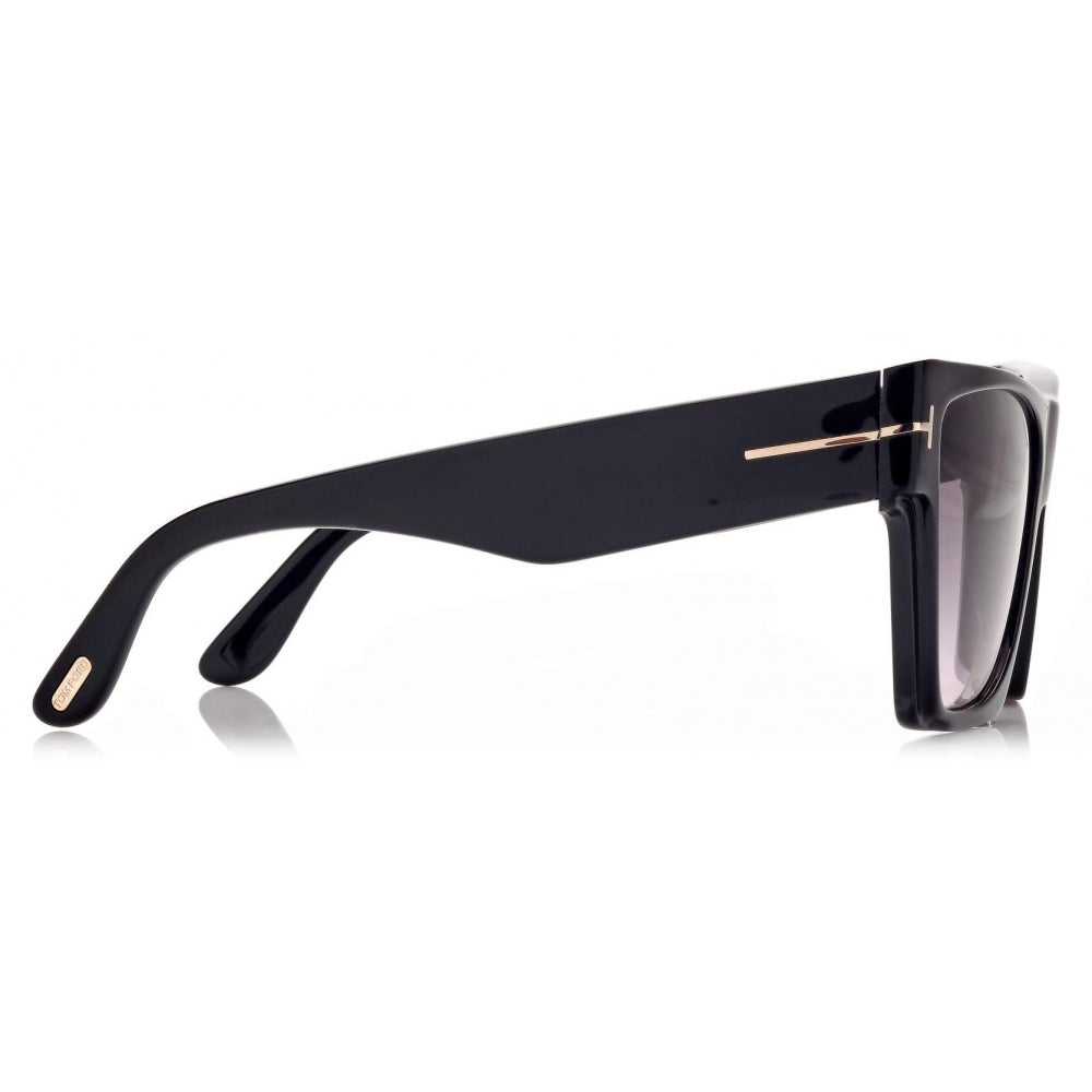 Tom Ford FT0942 Shiny Black / Gradient Smoke - Blue Star Eyewear