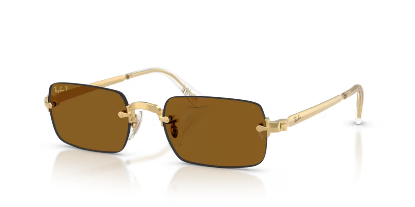 Ray-Ban 0RB39280018354 Arista Gold/ Dark Brown Polarized