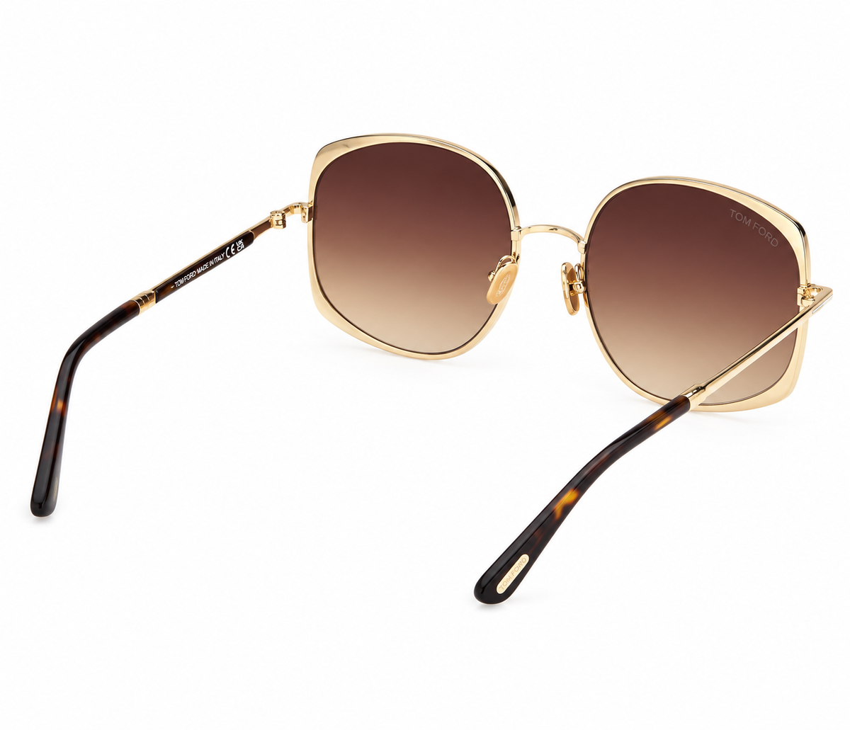 Tom Ford Abbey-02 FT13495830F Shiny Deep Gold/ Gradient Brown
