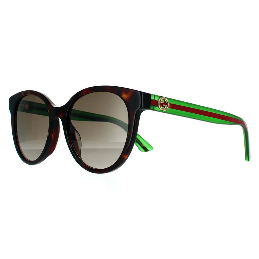 GUCCI-GG0702SKN003 HAVANA GREEN BROWN