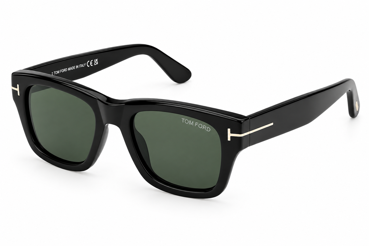 Tom Ford FT13045301N Shiny Black/  Green