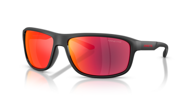 Arnette 0AN437429006Q64 Matte Recycled Black/ Red-Yellow Mirror