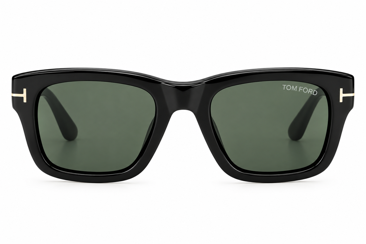 Tom Ford FT13045301N Shiny Black/  Green