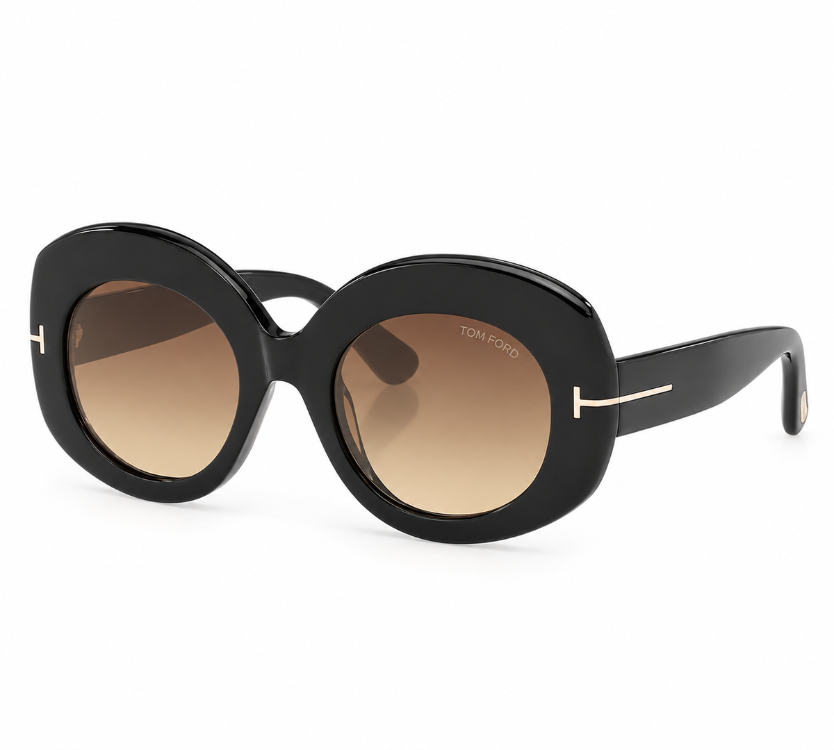 Tom Ford FT13465101F Shiny Black/ Gradient Brown