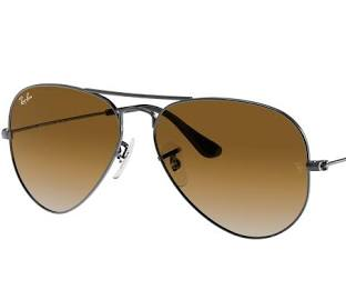 Ray-Ban Aviator 0RB3025 004/51 62 Gunmetal/ Light Brown Gradient