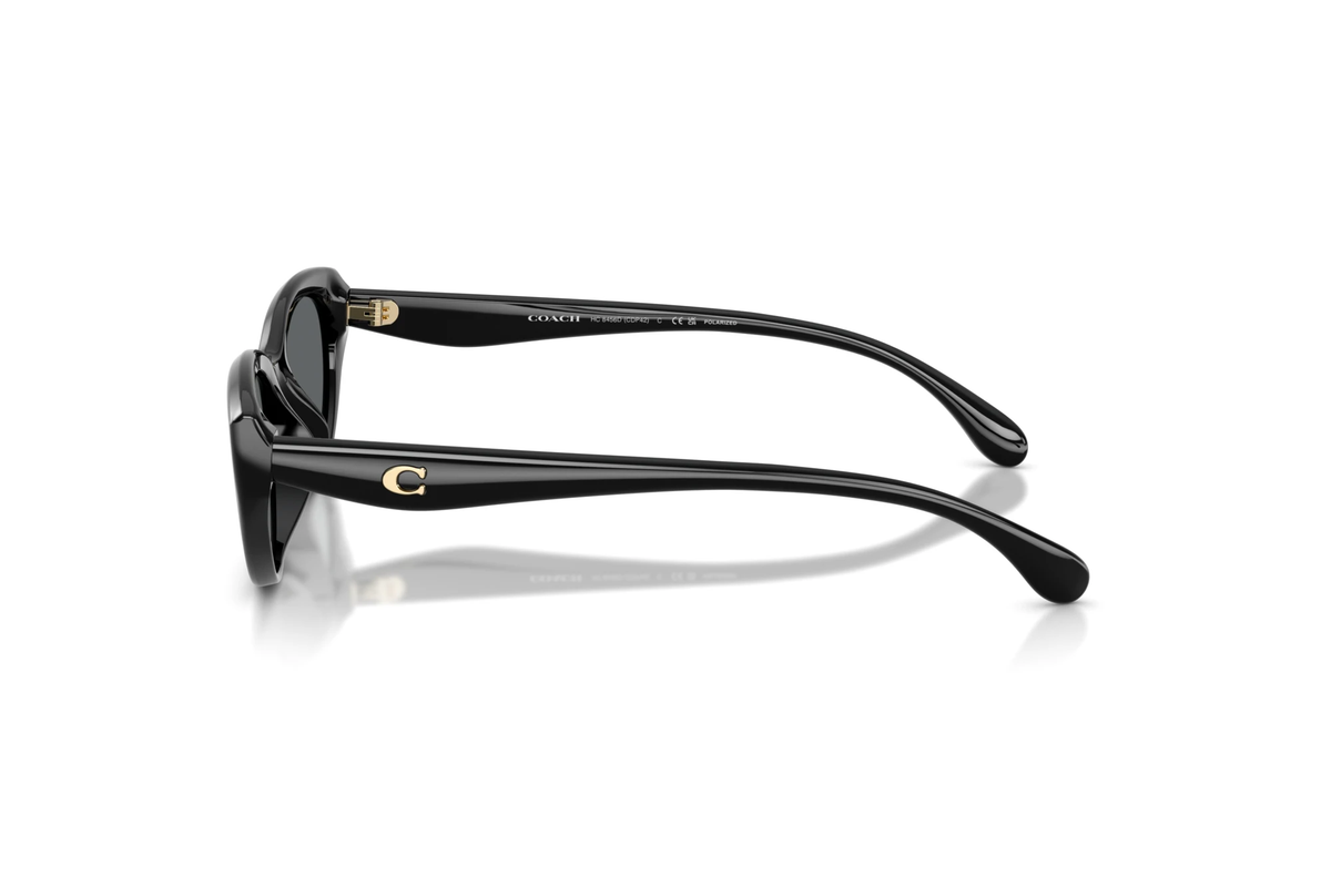 Coach 0HC8456D50028155 Black/ Grey Solid Polarized
