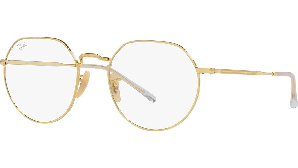 Ray-Ban Jack 0RB3565 001/GG 53 Gold/ Clear/Blue