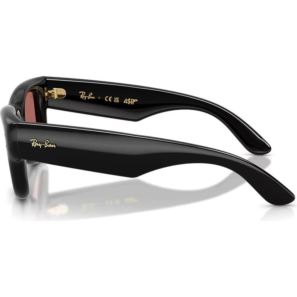 Ray-Ban Wayfarer Puffer Black with Dark Violet