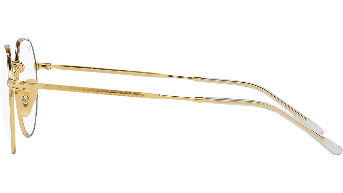 Ray-Ban Jack 0RB3565 001/GG 53 Gold/ Clear/Blue