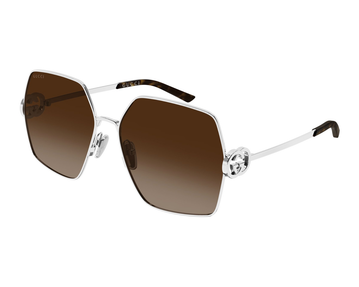 Gucci GG2163S003 SILVER-SLIVER-BROWN