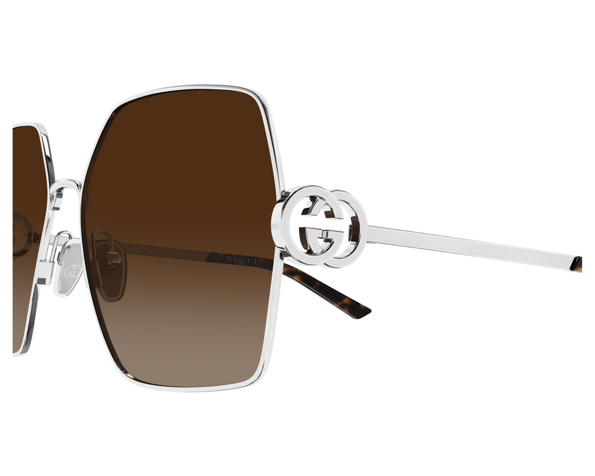 Gucci GG2163S003 SILVER-SLIVER-BROWN