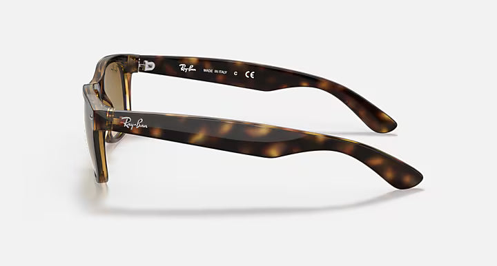 Ray-Ban New Wayfarer 0RB2132 710/51 55 Light Havana/ Light Brown Gradient - Blue Star Eyewear