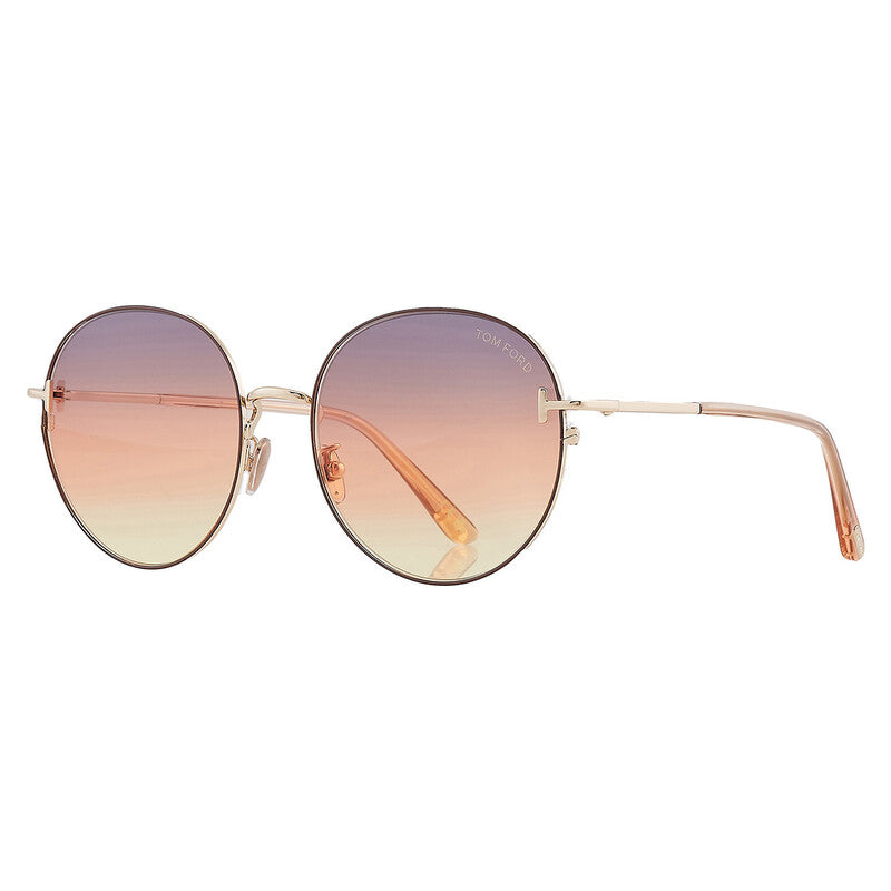 TOM FORD FT0966-K Shiny Dark Brown / Gradient Brown