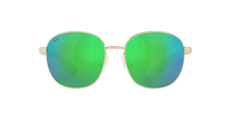 6S 4005 Costa Del Mar Egret Shiny Gold / Green Mirror 55 - Blue Star Eyewear