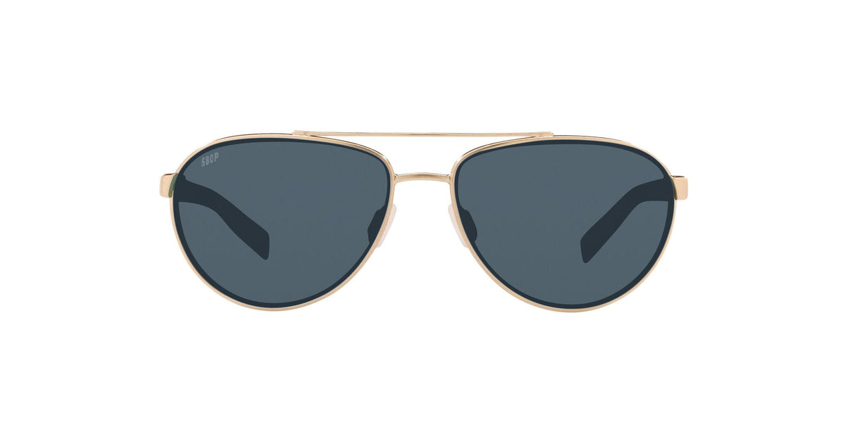 Costa del Mar Fernandina 06S4007 400708 57 Brushed Gold / Gray - Blue Star Eyewear