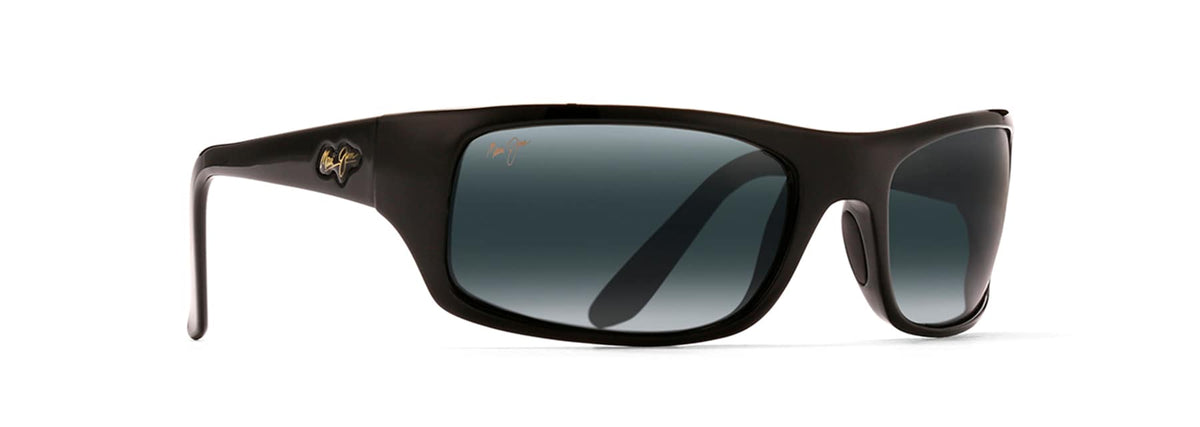 Maui Jim Peahi 202-02 Gloss Black  / Neutral Grey Polarised - Blue Star Eyewear
