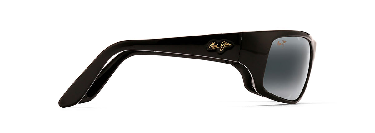 Maui Jim Peahi 202-02 Gloss Black  / Neutral Grey Polarised - Blue Star Eyewear