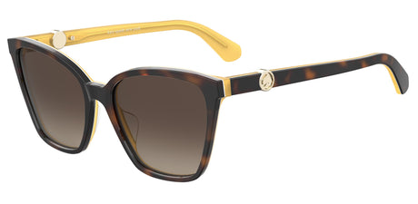 Kate Spade Amiyah/G/S 204128 Yellow Havana/ Brown Shaded - Blue Star Eyewear
