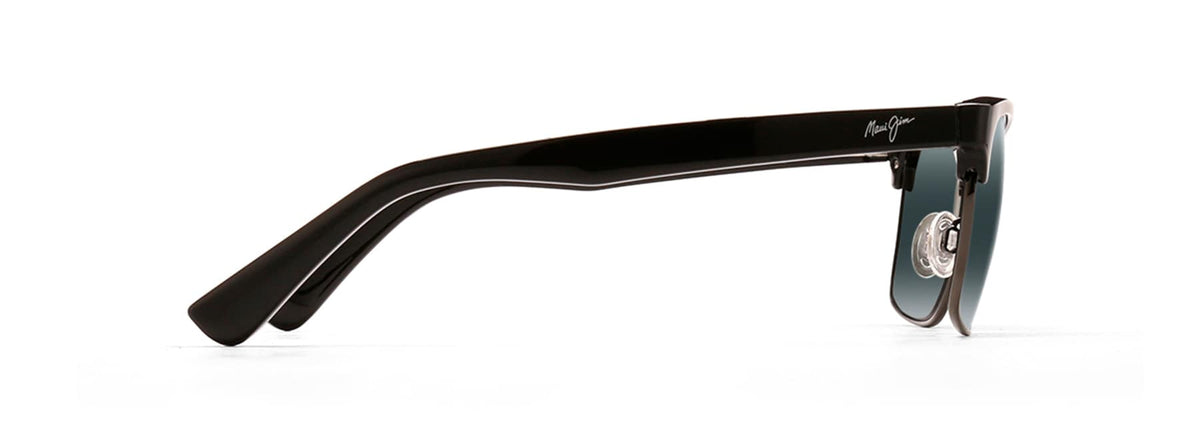Maui Jim Kawika 257-17C Black Gloss w/Antique Pewter/ Neutral Grey - Blue Star Eyewear