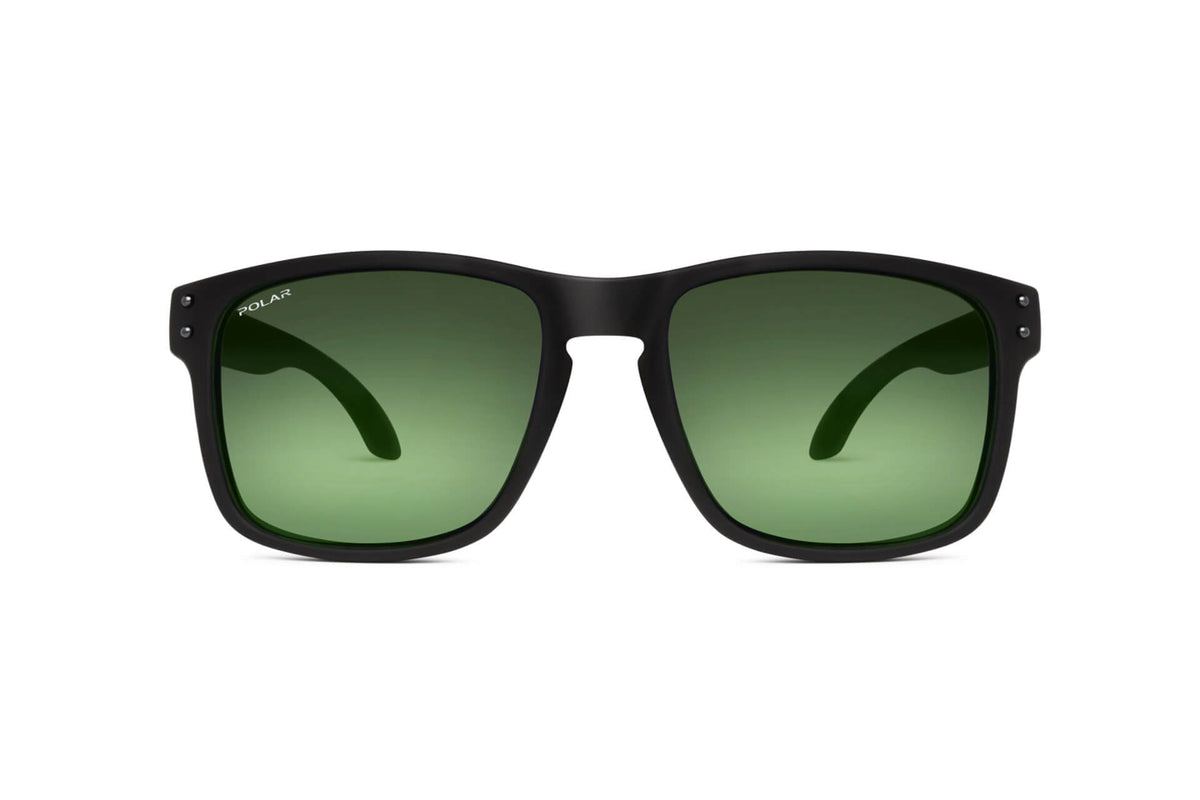 Polar 358 80G Rubber Black / Solid Green - Blue Star Eyewear