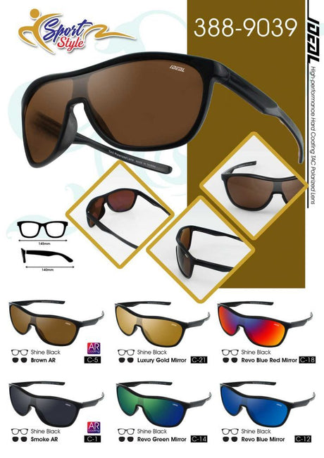 IDEAL Polarised 388-9039 SH Bk/BR AR - Blue Star Eyewear