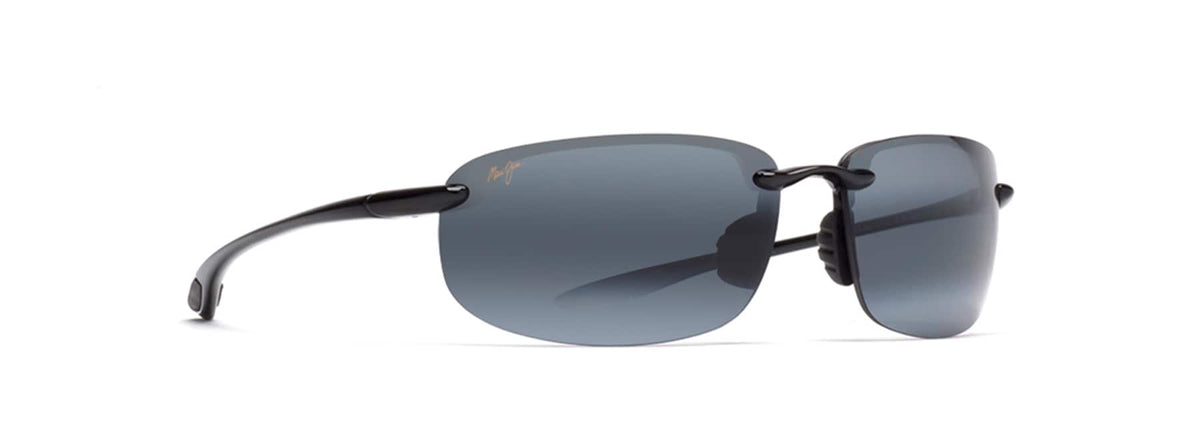 Maui Jim Hookipa 407N-02 Gloss Black  / Neutral Grey Polarised - Blue Star Eyewear
