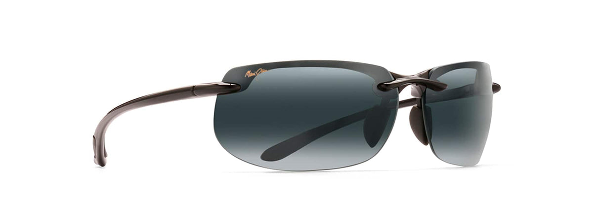 Maui Jim Banyans 412-02 Gloss Black  / Neutral Grey Polarised - Blue Star Eyewear