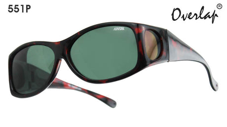 IDEAL Polarised Fit-Over Sunglasses 551P Transparent Red/Smoke Transparent Red/Smoke - Blue Star Eyewear